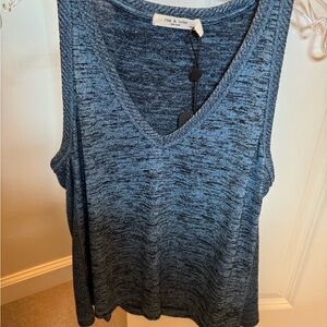 Rag & Bone Heathered Blue Ramona Tank Top, XS, tags on
